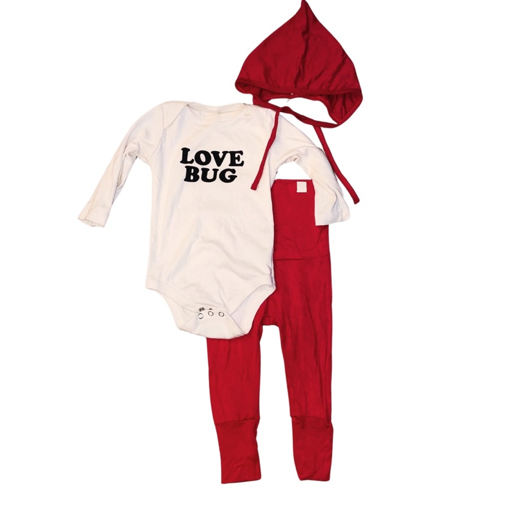 Love Bug - Red Leggings Outfit Set Bundle Size 6-12 Months